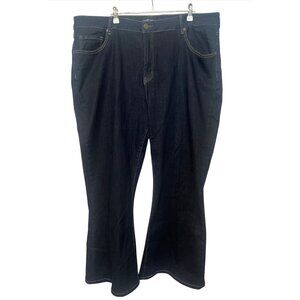 Fashion Nova Womens Jeans Plus Size 22 Dark Wash Stretchy Denim Flared